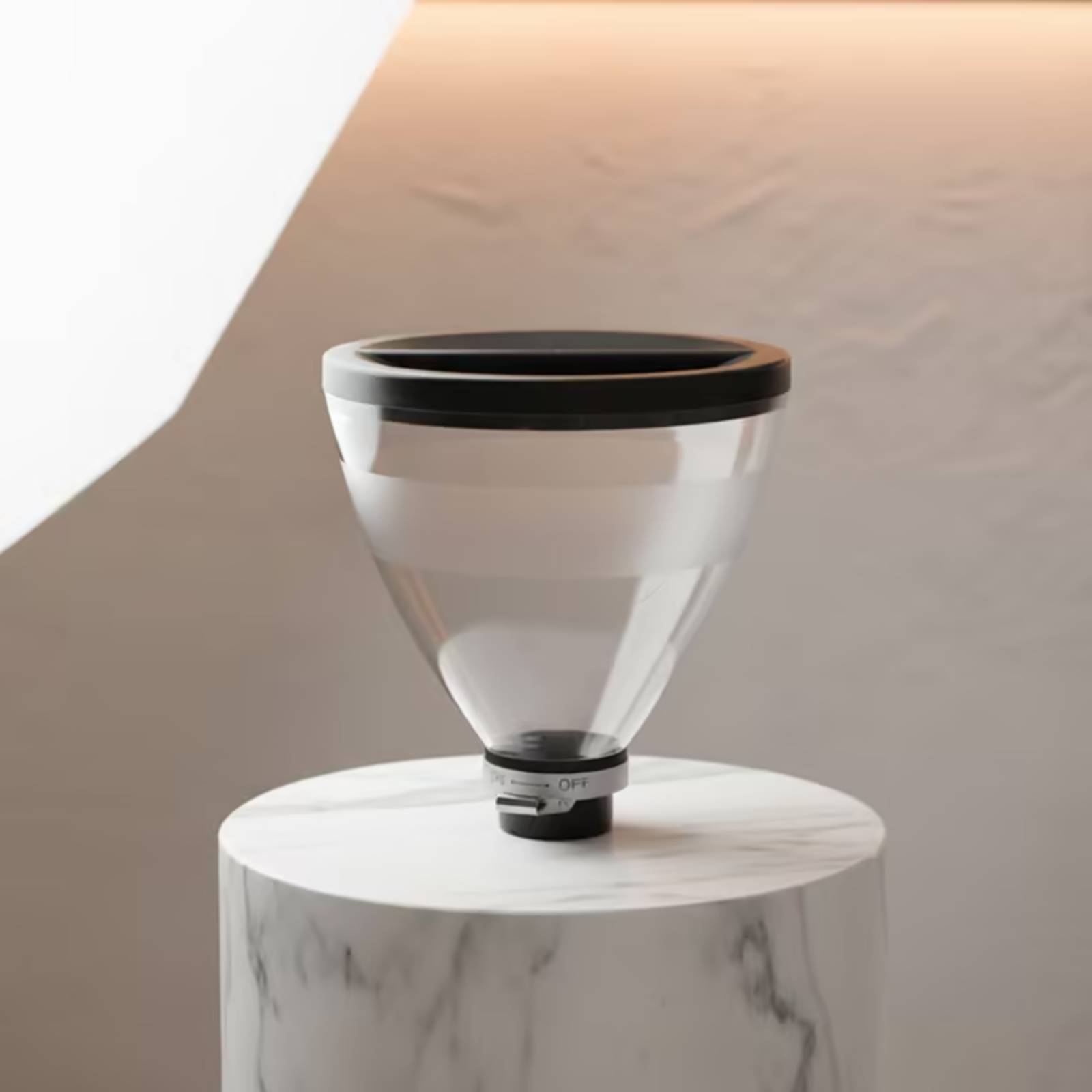 Bean Hopper Lid - Ersatz-Kaffeebehälter mit Kragen, kompatibel mit Mahlwerken,