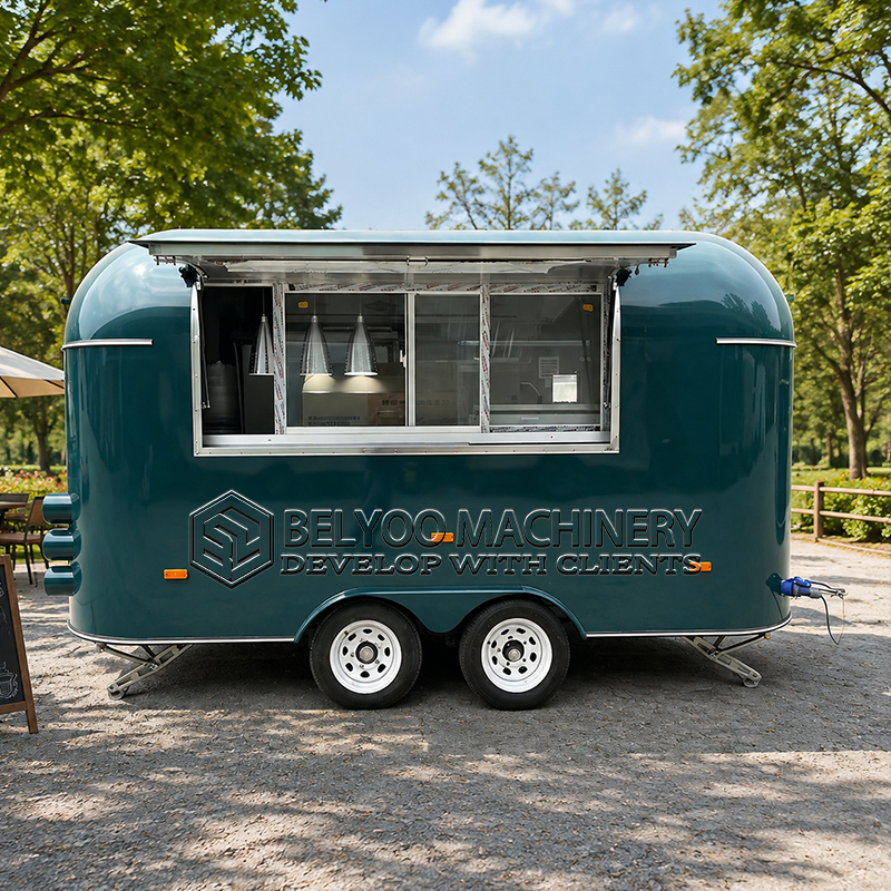 Coffee Equipment Usa - Belyoo Kommerzieller Food-Trailer Maßgefertigte Mobile Küche