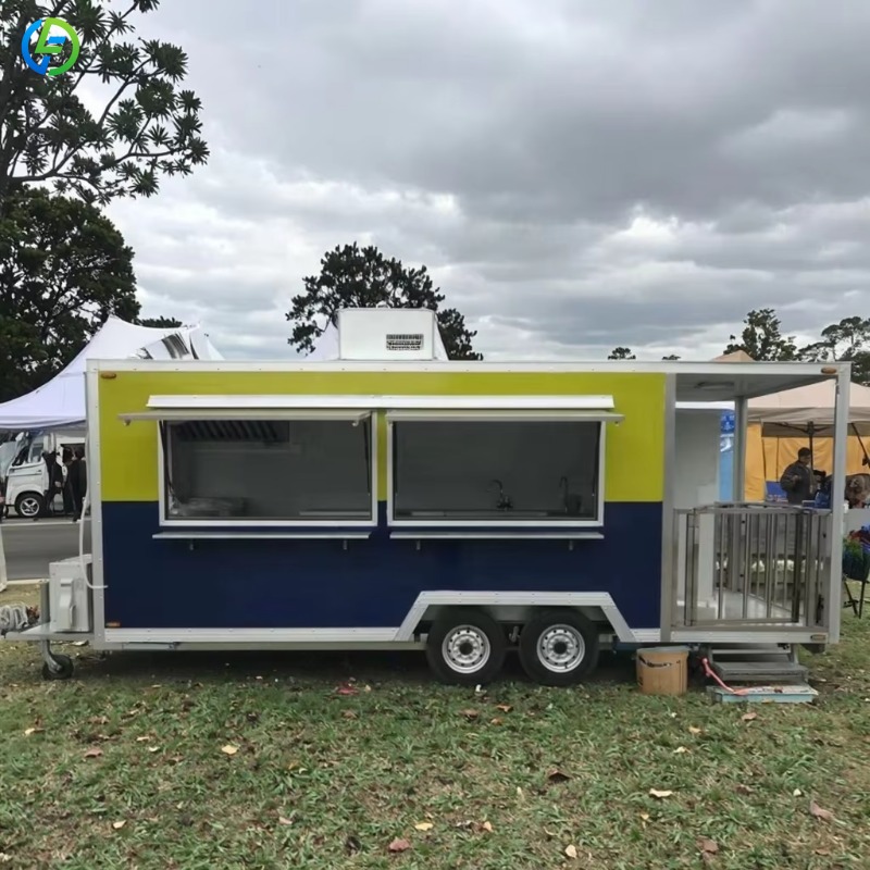 Coffee Equipment Usa - Maßgefertigter Kaffee-Mini-Outdoor-Streetfood-Truck, Air-Stream-Food-Trailer, Pizza-Mobil mit Vollausstattung