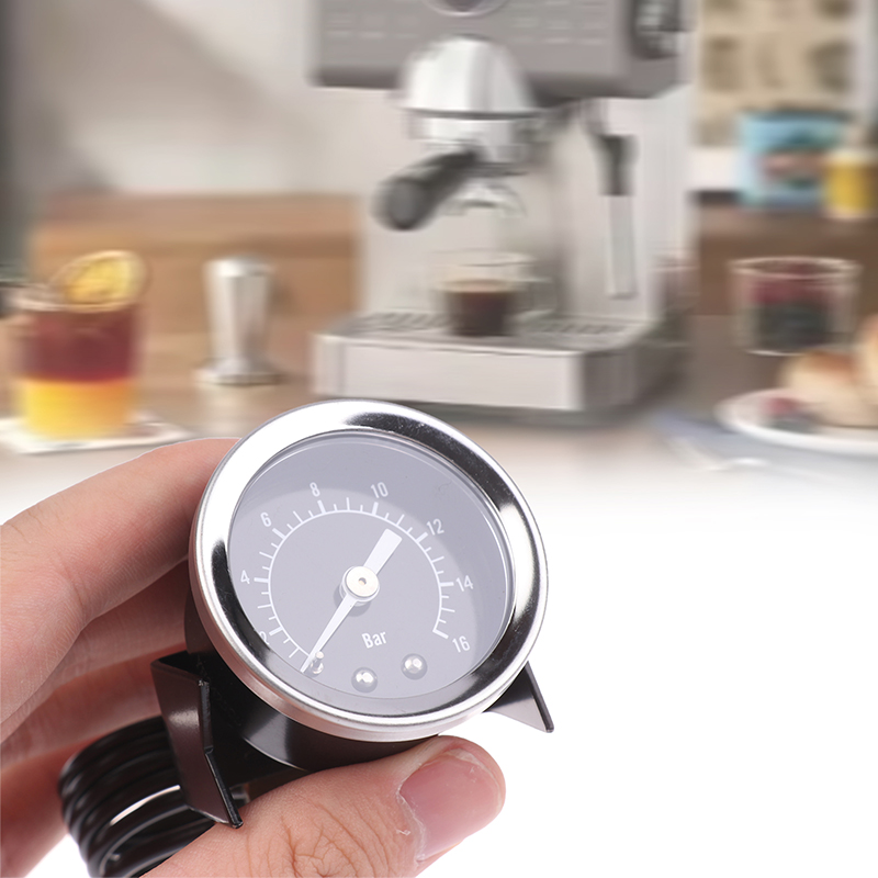 Pressure Gauge Espresso - Hohes 16-Bar-Manometer, geeignet für Espressomaschinen, Y40