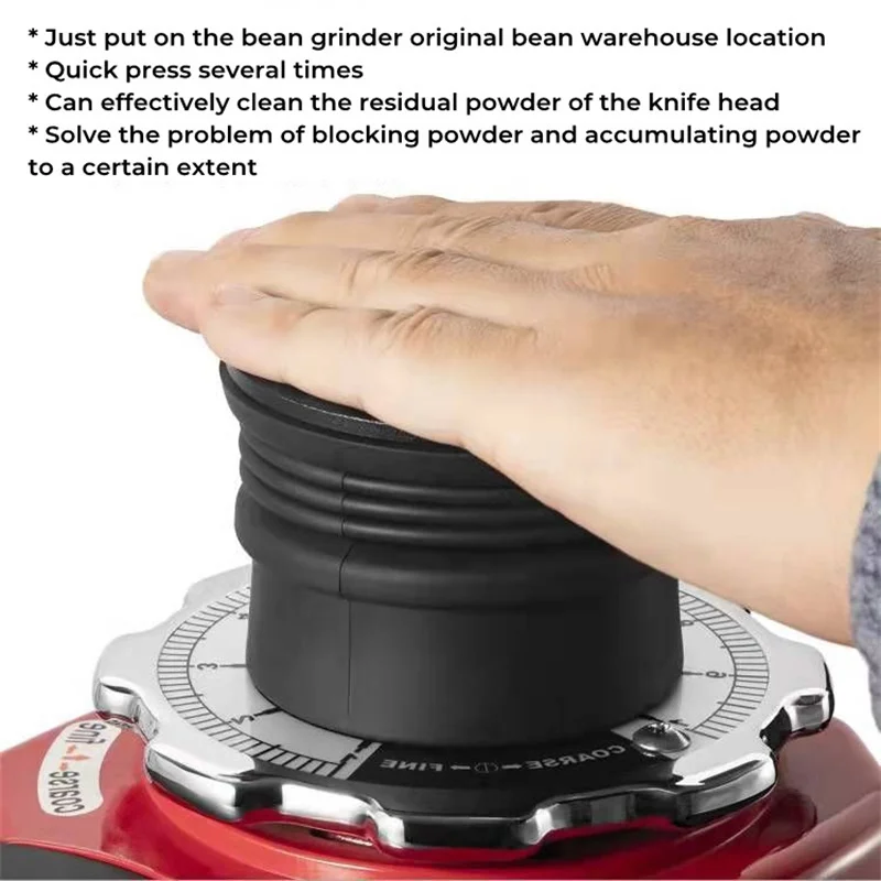 Bean Hopper Lid - Silikon-Einzeldosierbehälter mit Metalldeckel für Fiorenzato RF64