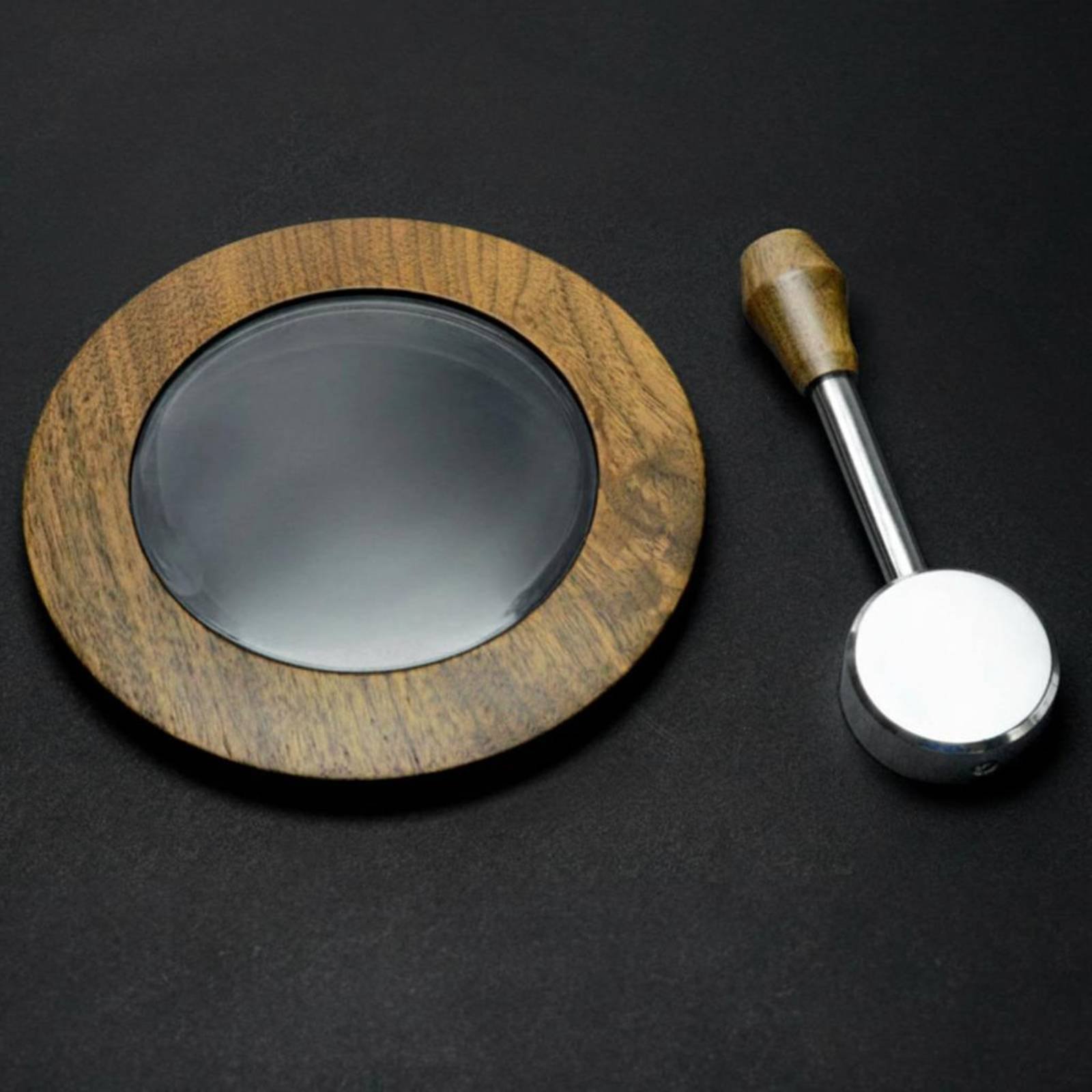Bean Hopper Lid - Holzdeckelknopf-Set Geschenkbox Holz-Bohnenbehälterdeckel Holz-Bohnenabdeckung Ersatzteile Dampfhebelknopf