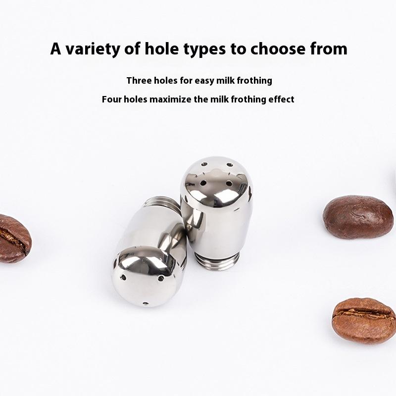 Steam Wand Tip - 【Nice】Kaffeemaschinen-Dampfdüse mit 3/4 Löchern, Dampfdüse, Milchschaumauslauf,