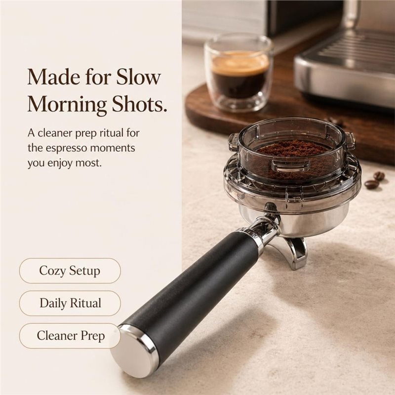 Breville Espresso Barista Touch - 24-Stunden-Hotsale Twist-Lock Siebträger-Trichter 54mm Dosierer für