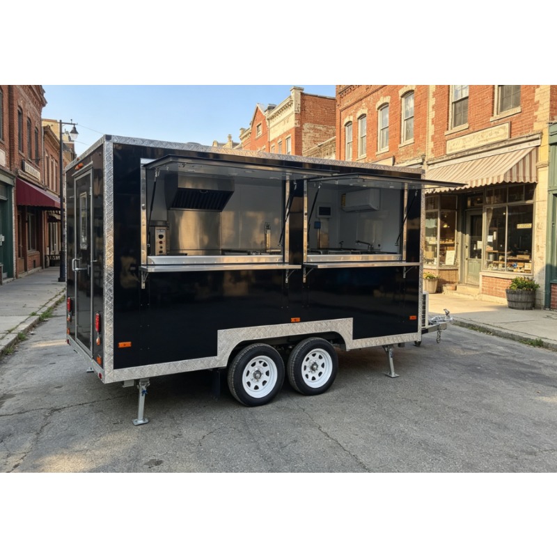 Coffee Equipment Price - Mobiler Quadratischer Food-Trailer, Voll Ausgestatteter Fast-Food-Wagen,
