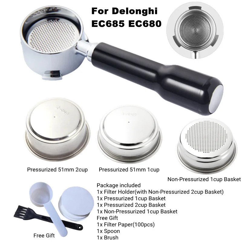 Delonghi Espresso Magnifica - 51mm Kaffee Boden Siebträger Für Delonghi