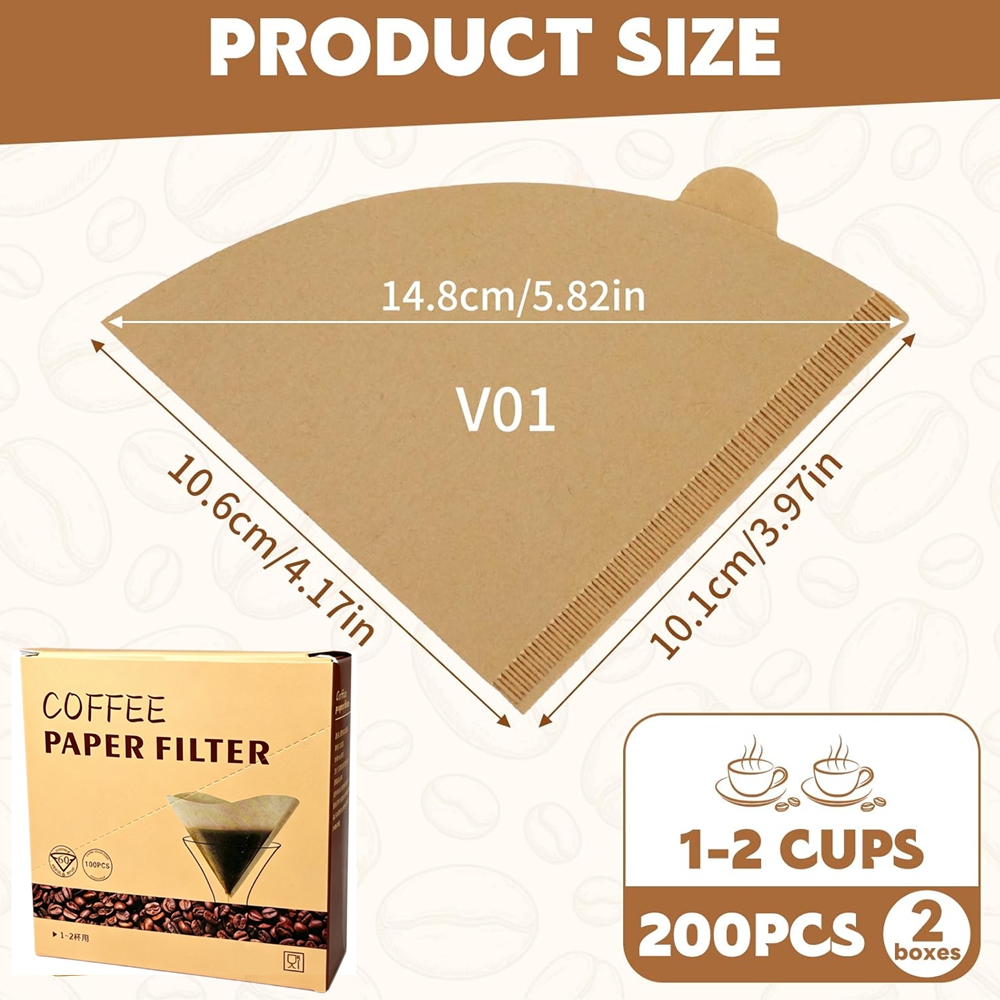Kaffeefilter 200 Stück Konisch – Coffee Equipment Espresso Bewertung und Preis