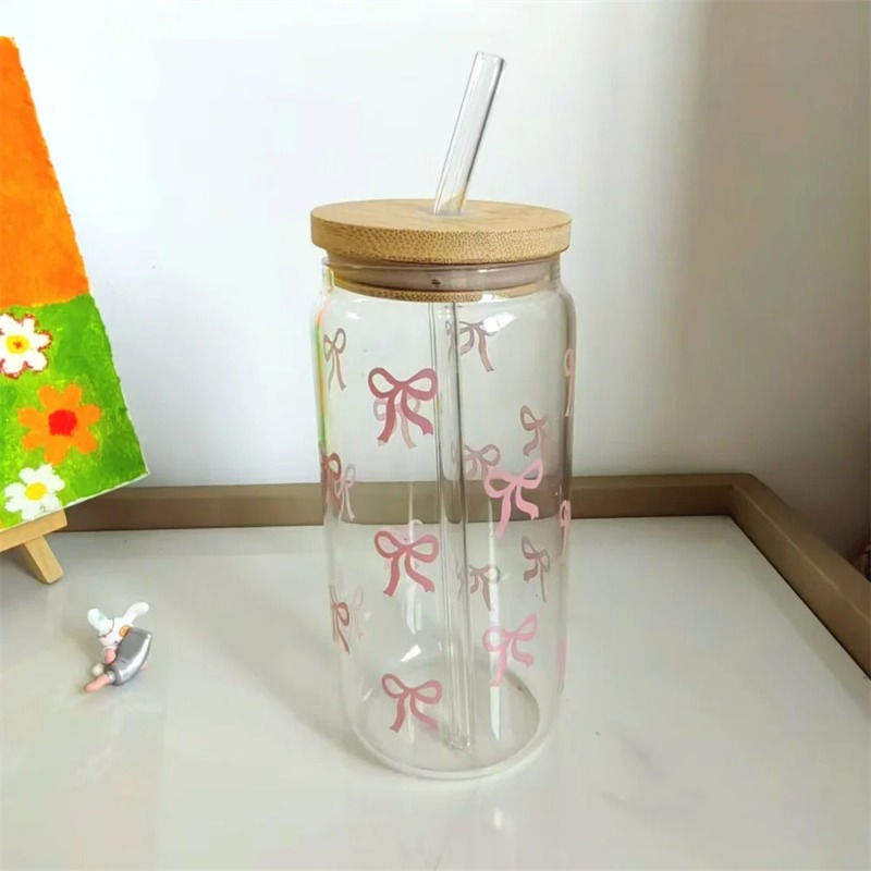 1 Stück Niedlicher Glasbecher  – Bean Hopper Lid Bewertung und Preis
