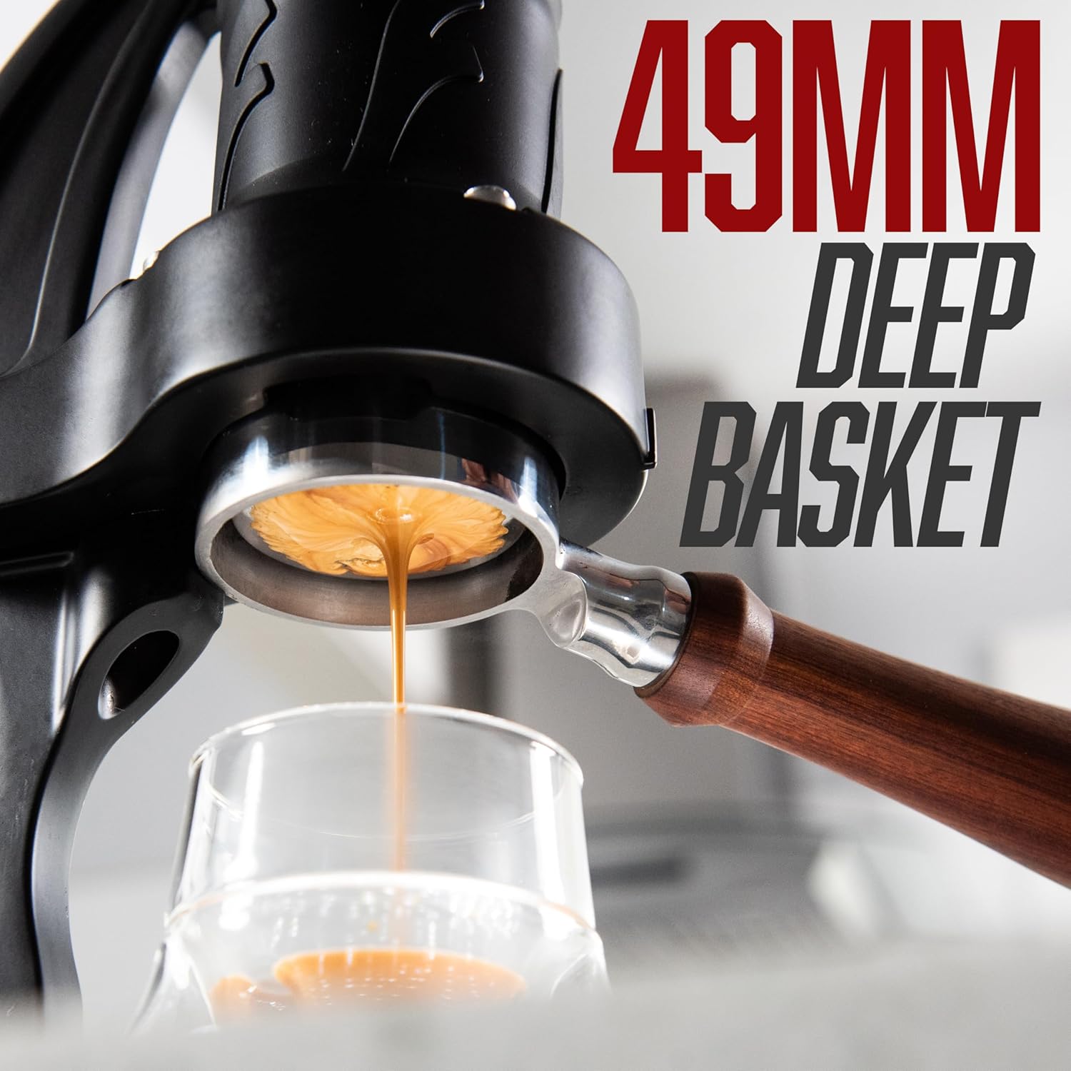Manueller 49mm Hebel-Espressok – Pressure Gauge Espresso Bewertung und Preis
