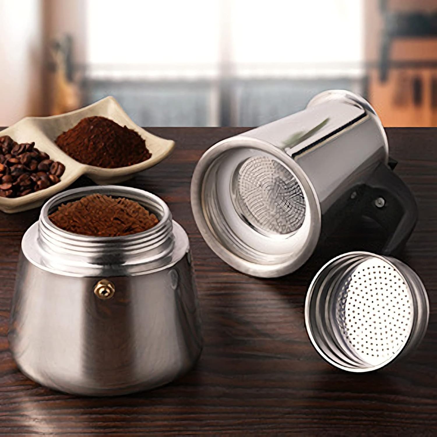4/6/9 Tassen Moka Pot Caffe Ma – Coffee Equipment Espresso Bewertung und Preis