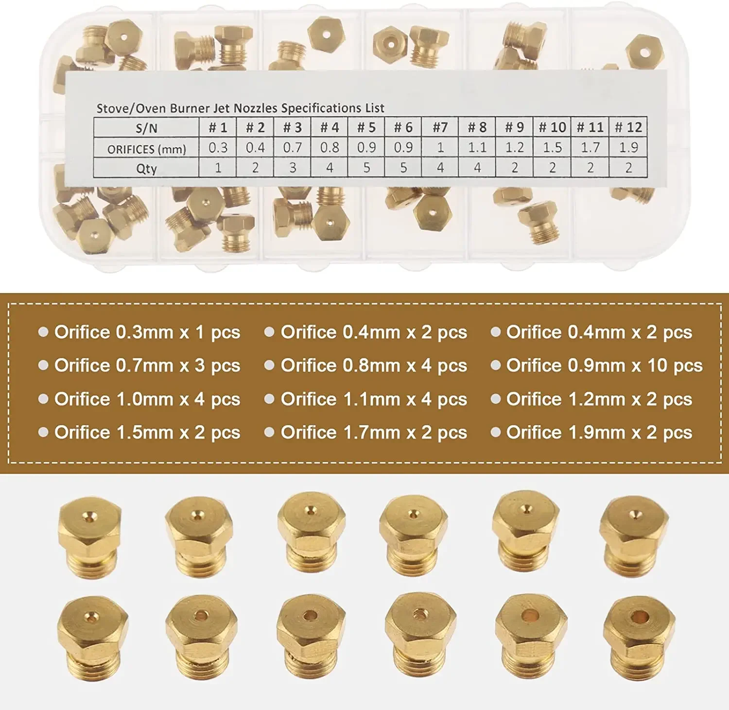 36 stücke/1Box Massiv messing  – Steam Wand Tip Bewertung und Preis