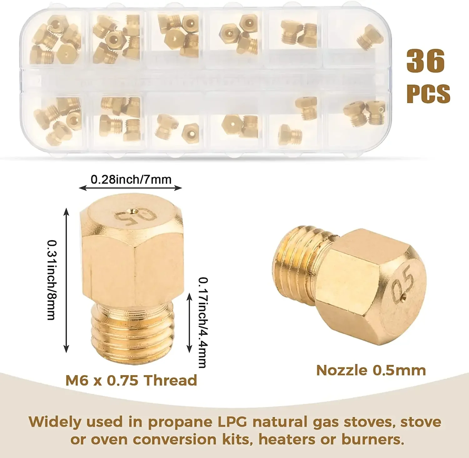 36 stücke/1Box Massiv messing  – Steam Wand Tip Bewertung und Preis